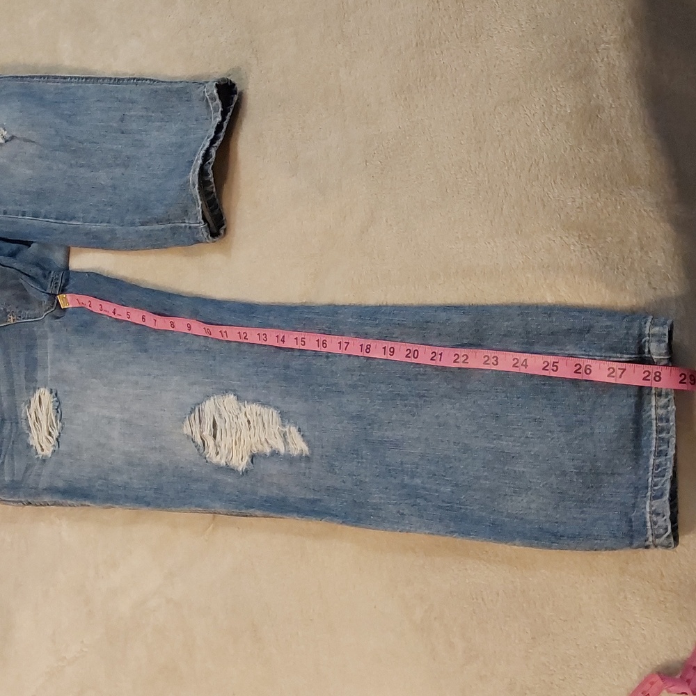 Designed By Special A In La Distressed Straight Leg Womens Overalls Size M - Picture 2 of 16